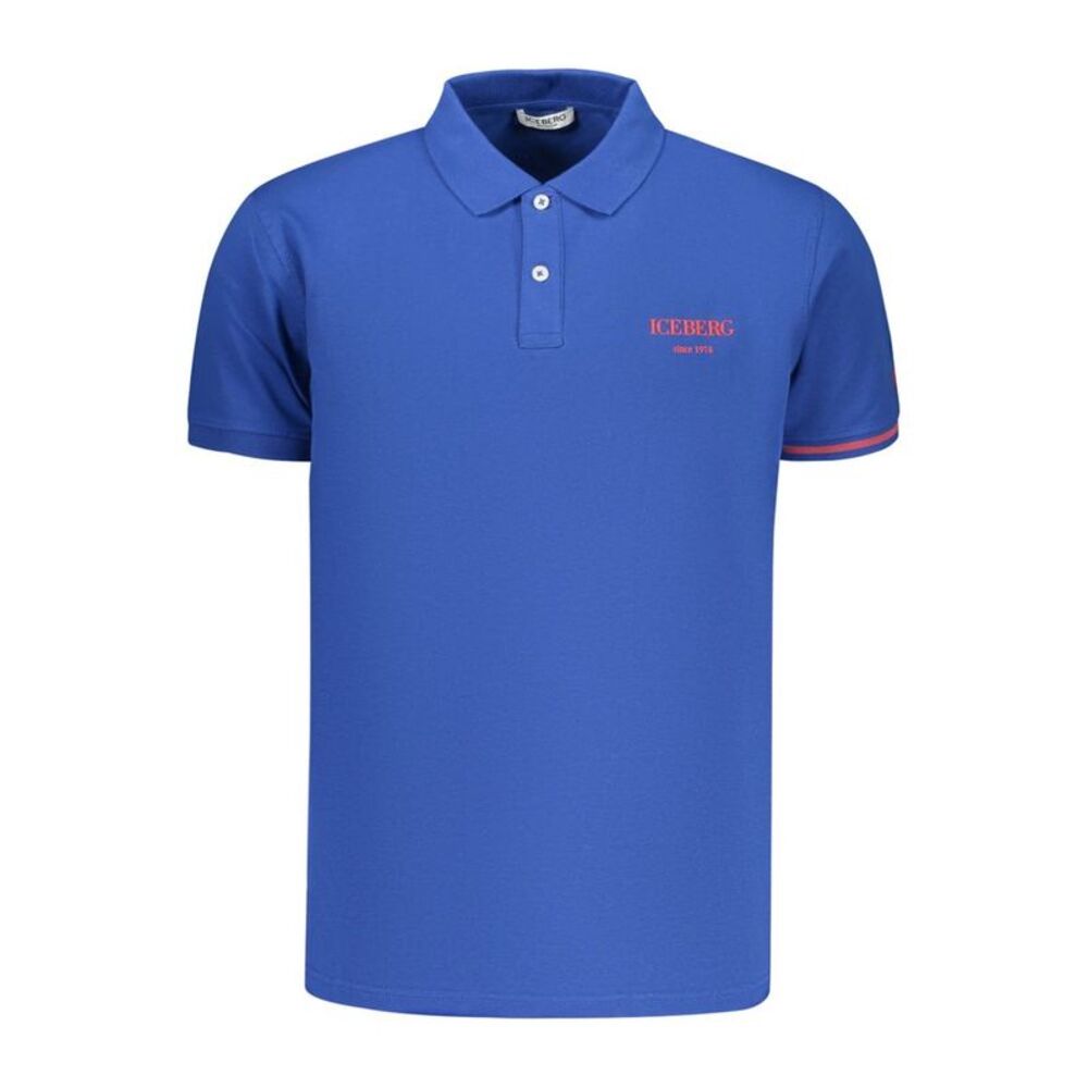 Iceberg Blue Cotton Men's Polo Men's Shirt